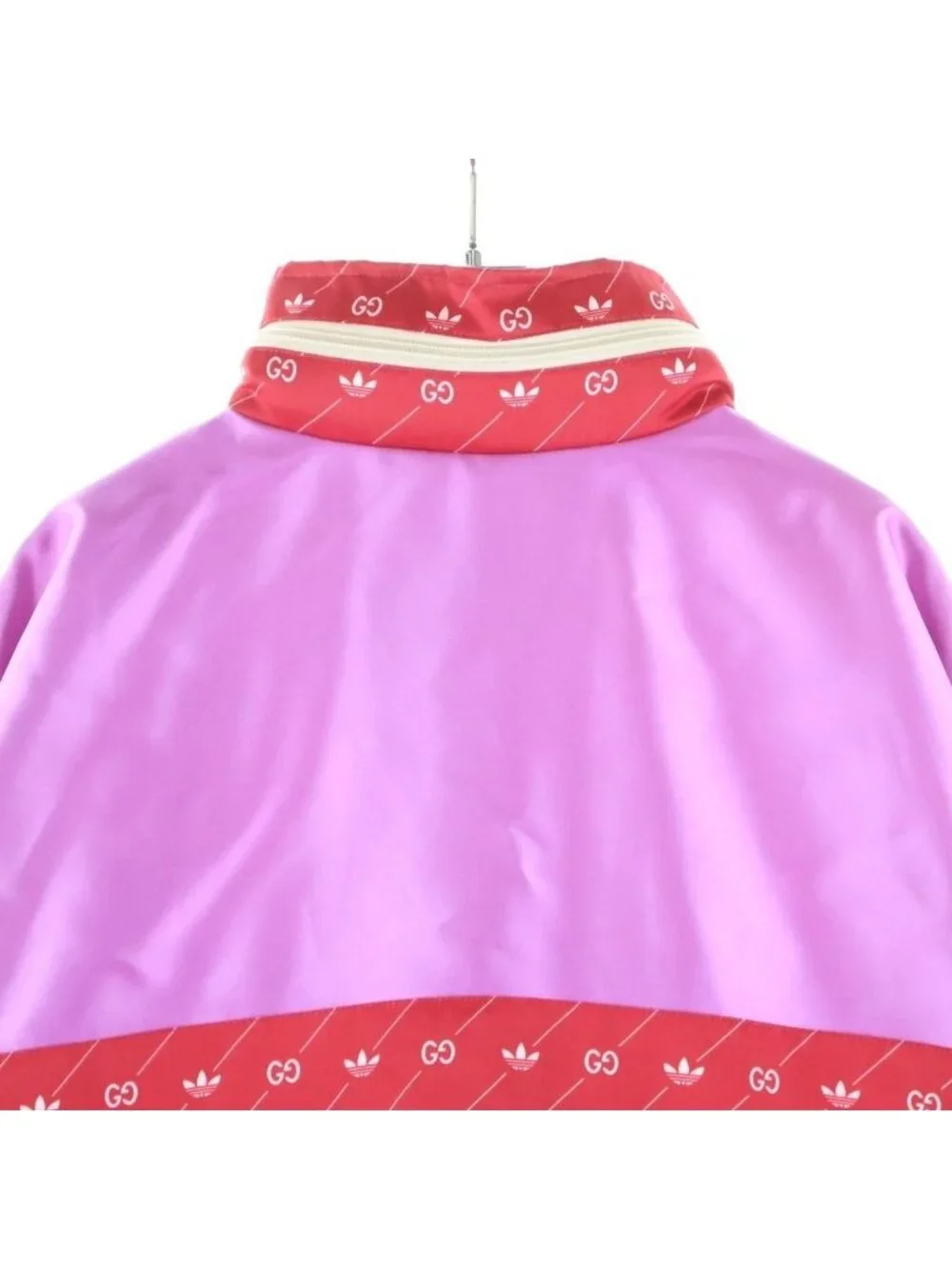 Gucci Adidas Pullover Jacket Logo Nylon Anorak Hoodie Pink